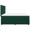 vidaXL Cama box spring con colch&oacute;n terciopelo verde oscuro 200x200 cm