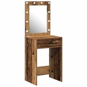 vidaXL Mesa Tocador Madera vieja 50 x 41 x 135 cm Madera de ingenier&iacute;a