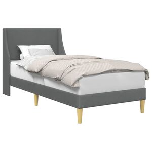 vidaXL Estructura de cama Gris oscuro 90 x 190 cm Terciopelo