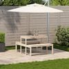 vidaXL Mesa de picnic madera maciza de pino 110x134x75 cm