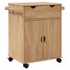 vidaXL Carrito de cocina OTTA madera maciza de pino 59x45x80 cm
