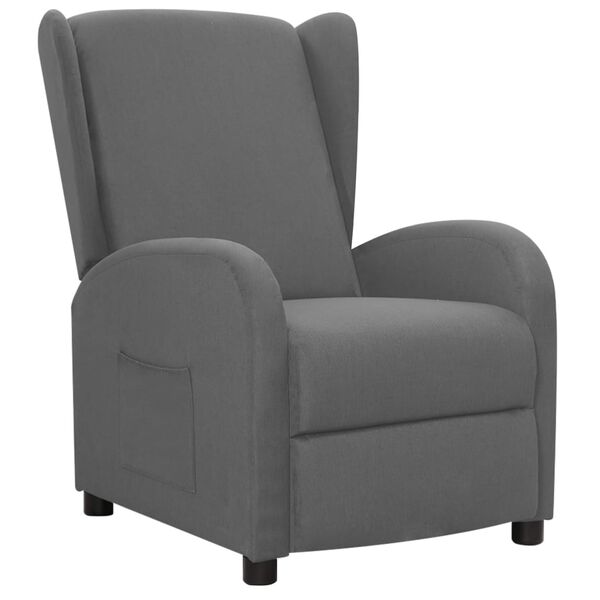vidaXL Sill&oacute;n reclinable de tela gris claro