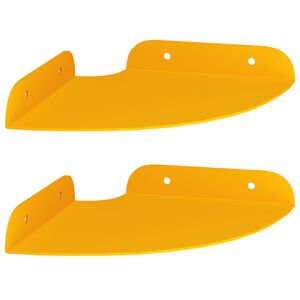 vidaXL Estante Flotante de Esquina 2 uds. Amarillo Mostaza