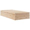 vidaXL Cama con estanter&iacute;a sin colch&oacute;n madera maciza de pino 75x190 cm