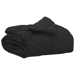 vidaXL Edred&oacute;n de Verano Negro 200 x 135 cm Microfibra