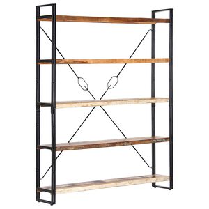 vidaXL Estanter&iacute;a de 5 niveles madera maciza reciclada 140x30x180 cm