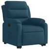vidaXL Sill&oacute;n reclinable elevable de terciopelo azul