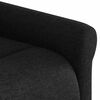 vidaXL Sill&oacute;n reclinable de masaje de tela negro
