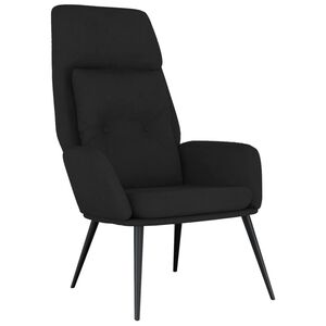 vidaXL Sill&oacute;n de relax de cuero sint&eacute;tico de ante negro