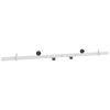 vidaXL Kit de herrajes para puerta corredera 152,4 cm Acero Blanco