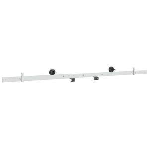 vidaXL Kit de herrajes para puerta corredera 152,4 cm Acero Blanco