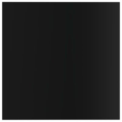 vidaXL Estantes estantería 8 uds aglomerado negro brillo 40x40x1,5 cm