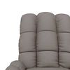 vidaXL Sill&oacute;n de masaje reclinable de tela gris taup&eacute;