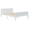 vidaXL Estructura de cama sin colchón madera de pino blanco 160x200 cm