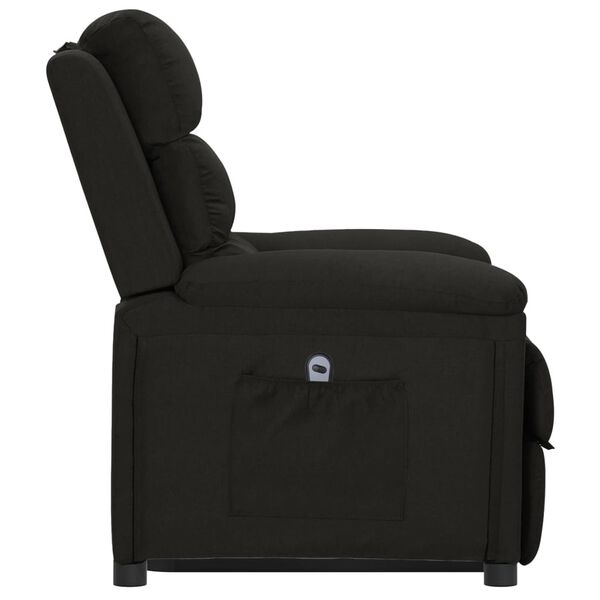 vidaXL Sill&oacute;n elevable tela negro