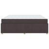 vidaXL Estructura de cama con colch&oacute;n Marr&oacute;n Oscuro 180 x 200 cm tela