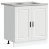 vidaXL Mueble Bajo para Fregadero Porto 2 uds. 80 x 46 x 81,5 cm