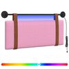 vidaXL Cabecero colgante Con luz LED Rosa PU antiguo