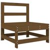 vidaXL Juego muebles de jard&iacute;n 6 piezas madera maciza pino marr&oacute;n miel