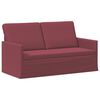 vidaXL Sof&aacute; de 2 plazas Rojo vino 150 x 81 x 82 cm Tela