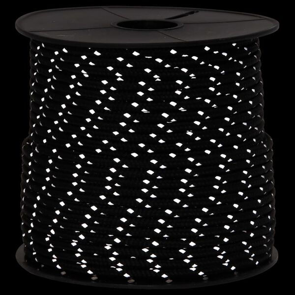 vidaXL Cuerda de vientos con tiras reflectantes y tensores 50 m 4 mm