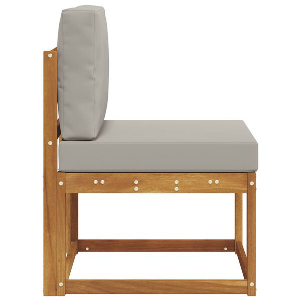 vidaXL Sof&aacute; intermedio de exterior Madera de Acacia S&oacute;lida