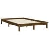 vidaXL Estructura de cama madera maciza pino marr&oacute;n miel 140x200 cm