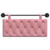 vidaXL Cabecera Colgante Rosa 110 x 55 x 7 cm Terciopelo