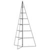 vidaXL Árbol de Navidad para decoración metal negro 140 cm