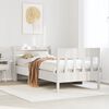 vidaXL Estructura de cama sin colch&oacute;n madera de pino blanca 90x200 cm