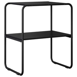 vidaXL Mesa Consola Roble Negro 80 x 42,5 x 70 cm Madera de ingenier&iacute;a