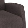 vidaXL Sillón elevable tela marrón oscuro