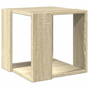 vidaXL Mesa de centro madera de ingenier&iacute;a roble Sonoma 32x32x30 cm