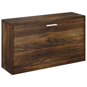 vidaXL Zapatero madera contrachapada roble ahumado 80x24x45 cm