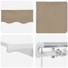 vidaXL Toldo Retr&aacute;ctil Manual Beige 250 x 200 cm tela