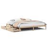 vidaXL Estructura de cama sin colch&oacute;n madera maciza de pino 180x200 cm