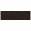 vidaXL Tablero mesa madera tratada borde vivo marrón 200x60x(2-4) cm
