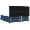 vidaXL Cama tipo Box Spring con colch&oacute;n Azul 180 x 200 cm tela