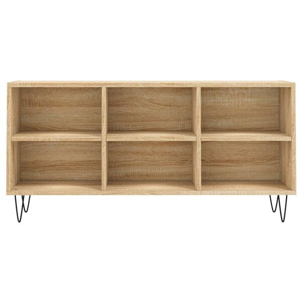 vidaXL Mueble de TV madera de ingeniería roble Sonoma 103,5x30x50 cm