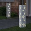 vidaXL Luz de camino LED solar 2 pcs Acero laminado en fr&iacute;o