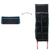 vidaXL Bolsa de almacenamiento Negro y azul 140 x 40 cm oxford