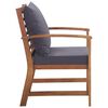 vidaXL Muebles de jard&iacute;n 4 piezas con cojines madera acacia maciza
