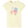 Camiseta infantil amarillo suave 128