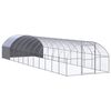 vidaXL Gallinero de exterior de acero galvanizado 3x12x2 m