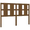 vidaXL Cabecero de cama madera maciza pino marr&oacute;n miel 125,5x4x100 cm