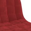 vidaXL Taburetes de cocina 2 unidades terciopelo rojo tinto