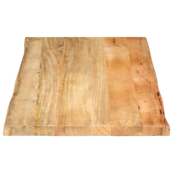 vidaXL Tablero de mesa borde natural madera maciza mango 100x60x3,8 cm