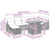 vidaXL Conjunto de sof&aacute; de jard&iacute;n 8 pcs Beige rat&aacute;n sint&eacute;tico