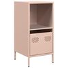 vidaXL Aparador de acero laminado en fr&iacute;o rosa 35x39x73,5 cm