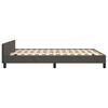 vidaXL Estructura de cama sin colch&oacute;n terciopelo gris oscuro 140x190cm